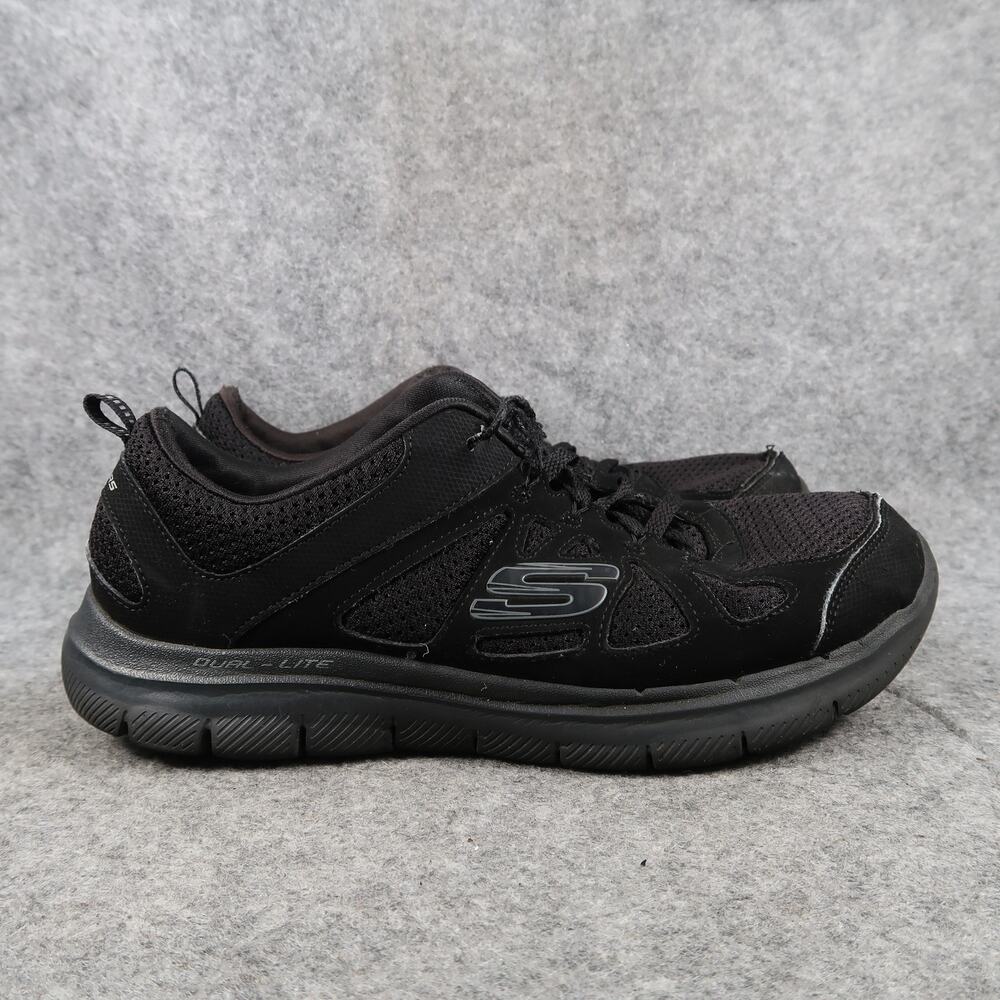 Skechers Shoes Womens 7.5 Athletic Trainers Lite Weight Wide Fit Sneaker Comfort